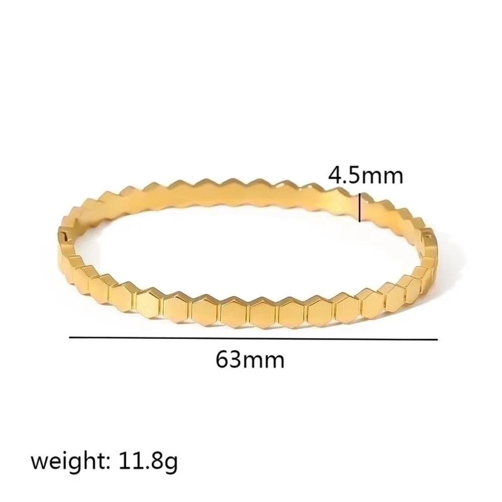Gold Bangles Rectangle - Waterproof - Picture 4 of 6